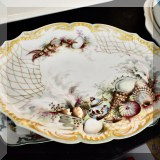 P11. Handpainted Limoges china with shell design. 